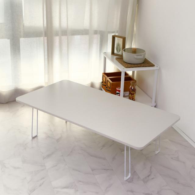 트리팜 Lpm 오브제 라운드 심플 접이식 테이블 1200 X 600 Mm 솔트라이크 그레이