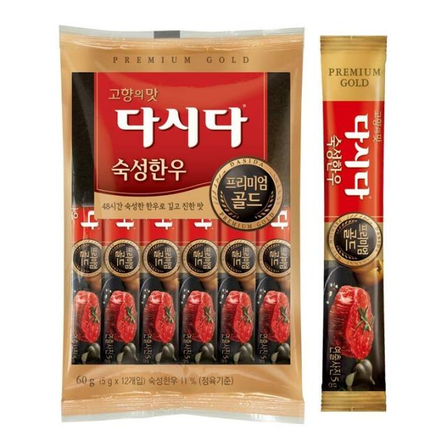 다시다 프리미엄골드 숙성한우12p, 60g, 1개