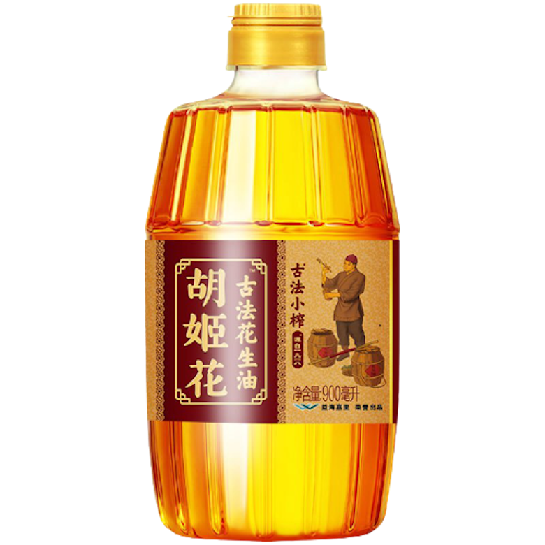 후지화 칭다오 전통 소량 압착 땅콩기름, 900ml, 1개