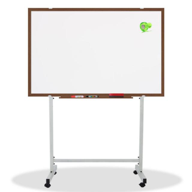 영남칠판 자석 화이트보드+스텐드 150x90~180x120cm 화이트보드, 월넛
