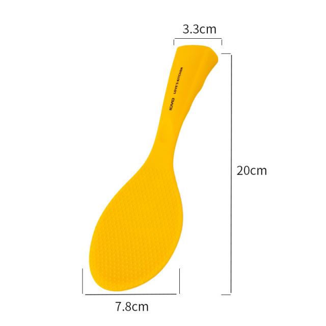우라 실리콘 밥주걱 고온에 견디다 1개, 노란색