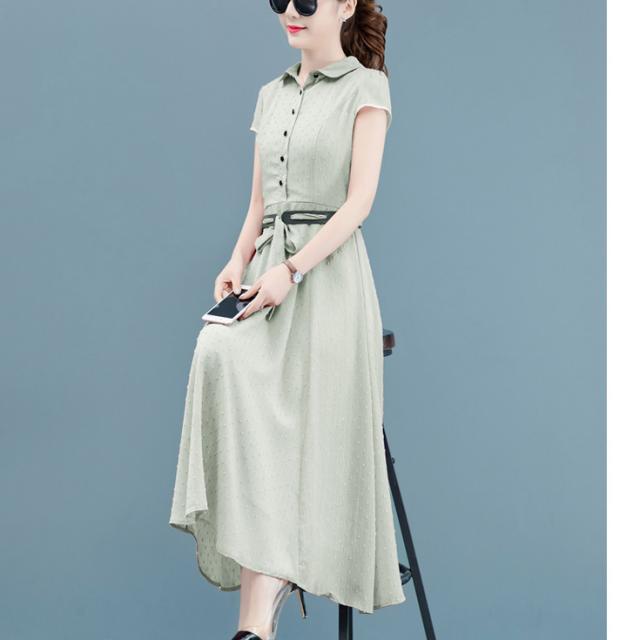 바이나우 여성용 가을절 우아한 여성스러운 롱 원피스 sOPS275