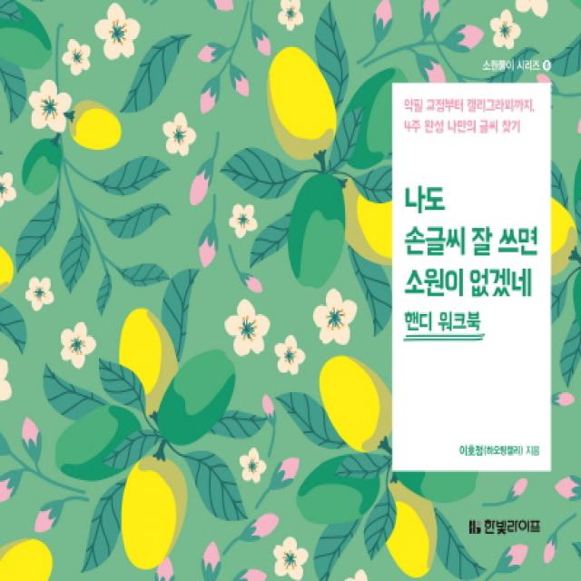 나도 손글씨 잘 쓰면 소원이 없겠네 핸디 워크북:악필 교정부터 캘리그라피까지 4주 완성 나만의 글씨 찾기, 한빛라이프