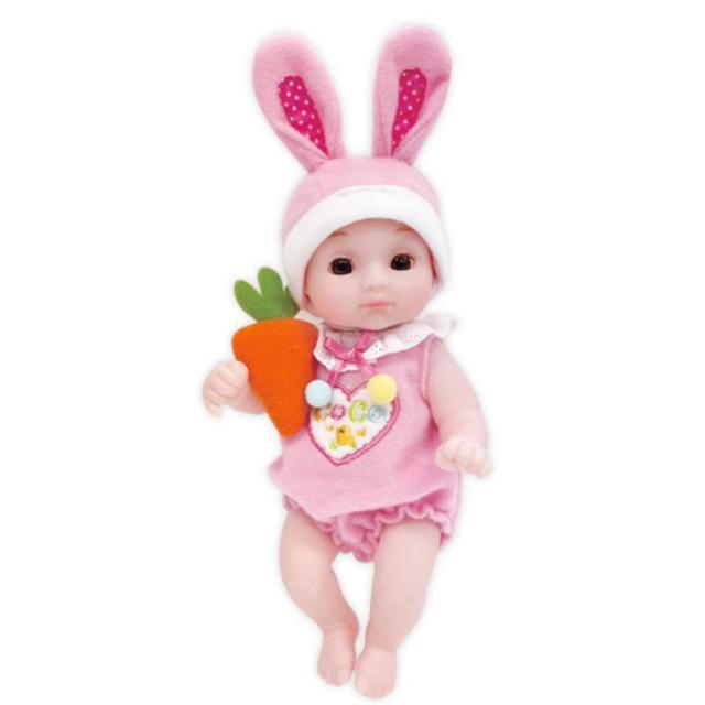 관절 움직이는 토끼옷 리얼 애기인형 돌보기 외동딸 리얼한 실제 돌보미 육아놀이 사람 남동생 소꿉