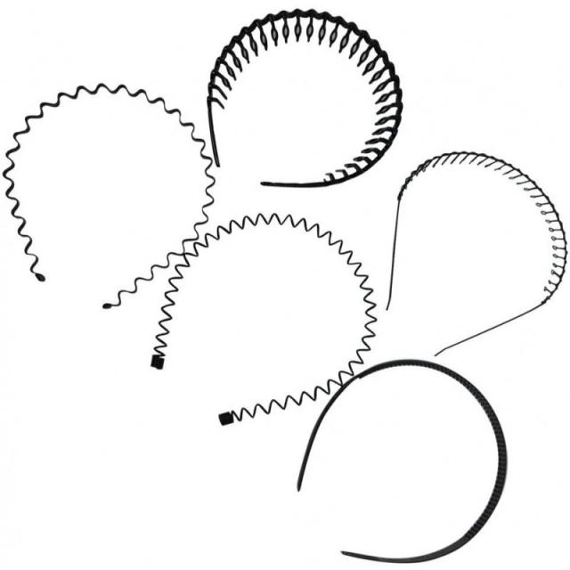5개 세트 5종에 남녀 겸용 헤어 밴드 카투사 머리 끈 헤어 액세서리 배달 3~5노동일까지:홈&키친, 1