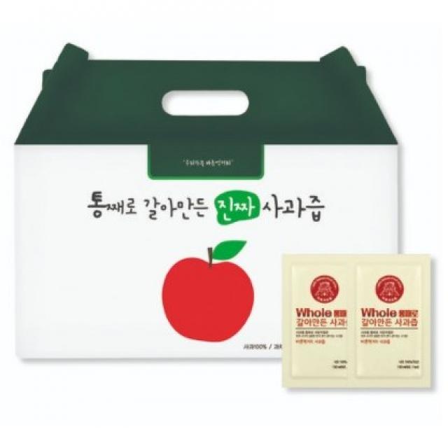 통째로 갈아만든 사과즙 일반파우치, 100ml, 50개