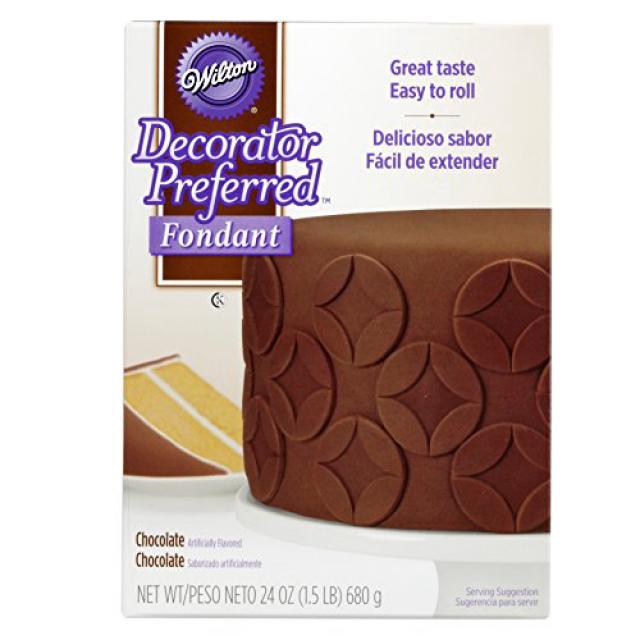 Wilton Decorator Preferred Chocolate Fondant 24 oz. Fondant Icing Wilton Decorator 선호 초콜릿 퐁당 680.4, 1