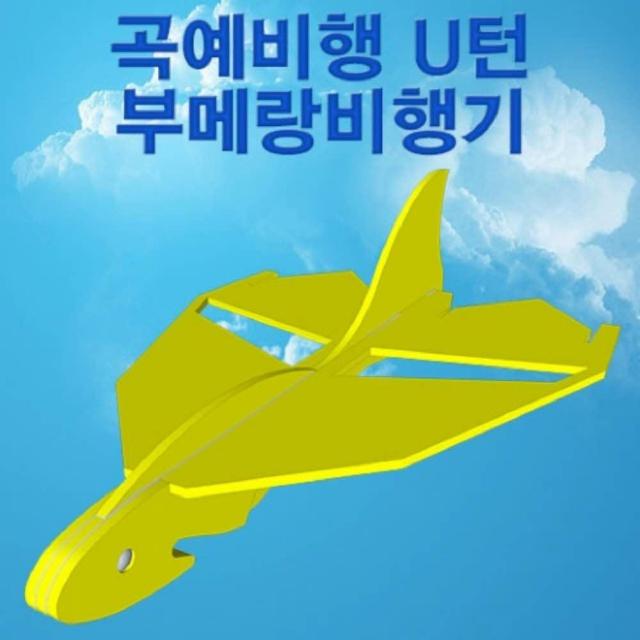 곡예비행 U턴 부메랑비행기 과학키트 과학키트 과학키트 교구 어린이집용품 유치원용품 만들기세트, 1