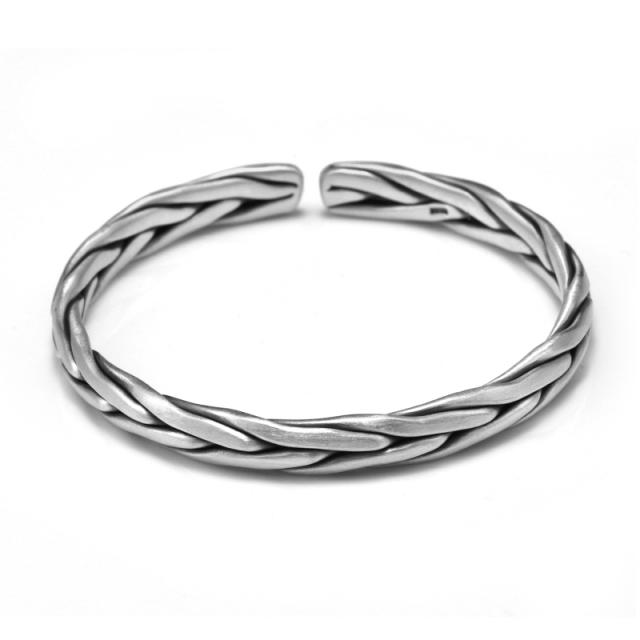 남성 실버 팔찌 보석 팔찌 나태 노 은세공 남성 스털링 실버 팔찌 남성 패션 실버 장식 999 풋 실버 여성