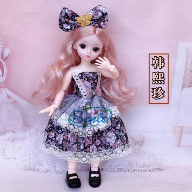 맹아 30 센치 이몬스 공주 3D 진짜 눈 21 관절 6부 BJD 인싸템, 한희진 그림참조 전체 인형  20  （선물
