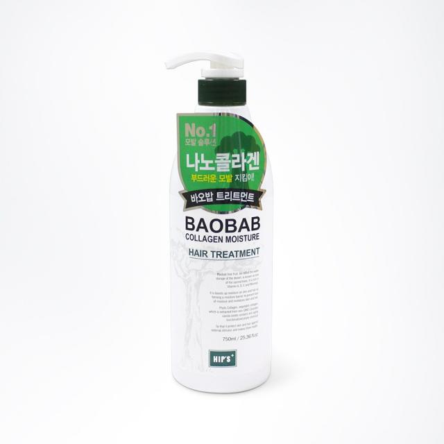 힙스 바오밥 콜라겐 모이스처 헤어 트리트먼트 린스, 1개, 750ml