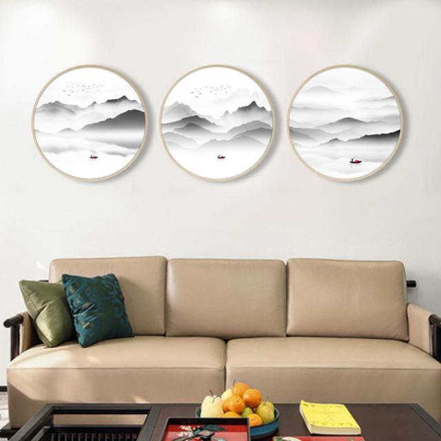 벽화 장식그림 객실 거실 인테리어 그림 세트 29호 Tyr1m0, B 블랙액자