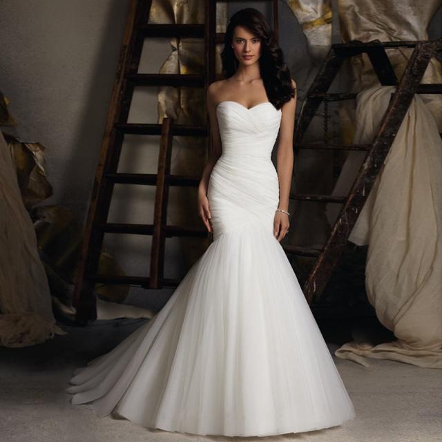 해외구매대행 하트넥 핏앤플레어 쉬폰 머메이드 슬림핏 셀프웨딩