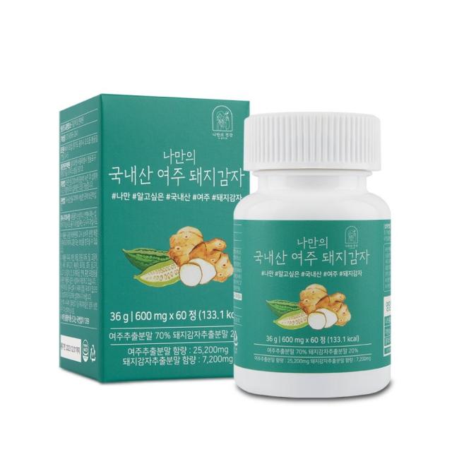 나만의 국내산 여주 돼지감자 600mg 60정 여주정, 3+1(4개)