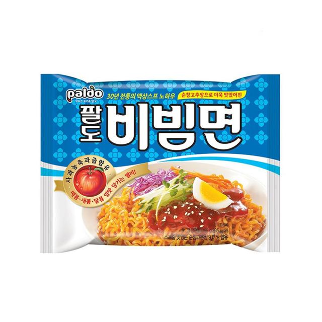 D23-팔도비빔면130gX 1개/괄도/네넴띤/라면모음/멀티팩/봉지라면/골빔면/골뱅이/비빔라면/술안주/간편안주/쫄비빔면/쫄면/칼빔면/봉지라면/매운맛/대용량