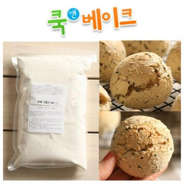 쿡앤베이크 손에 달라붙지 않는 제과점용 깨찰빵믹스(용량선택), 1kg, 8개
