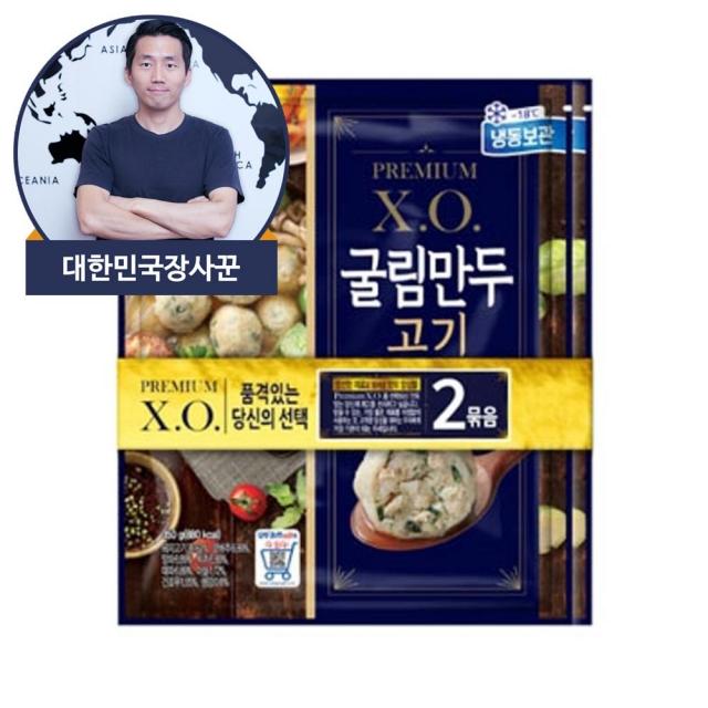 대한민국장사꾼 오뚜기 X.O 굴림만두 고기 350g x 2개, 2개