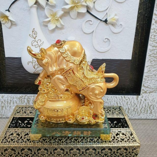 시떼몰 황금 황소 소 장식품 개업선물