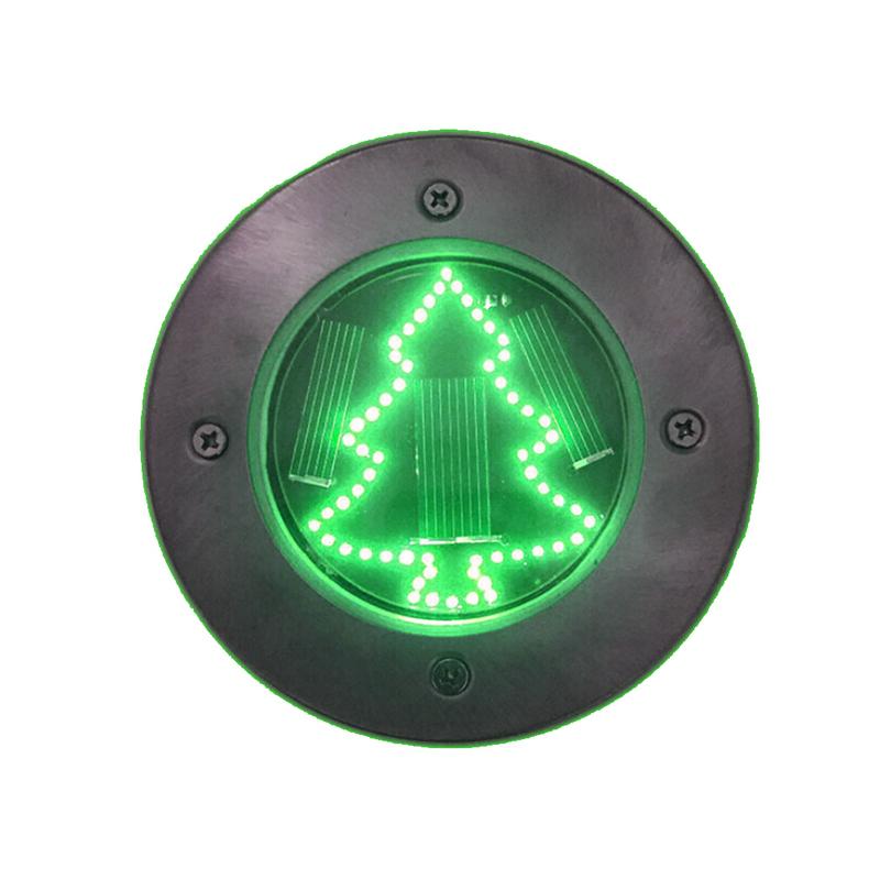 Laideyi 새로운 60 led 태양 전원 크리스마스 트리 모양 지상 램프 아래 묻혀 빛 야외 경로 방법 정원 그라디언트 갑판, Blue