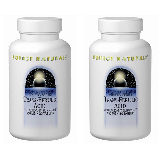 Source Naturals 소스 내츄럴 트랜스 Ferulic 페룰 산 250mg Trans-Ferulic Acid 250 mg, 30정, 2개