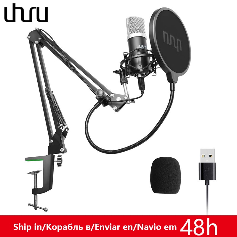 UHURU 팟 캐스트 응축기 마이크 Professional USB Studio 스트리밍 마이크 와 대 한 PC Broadcasting 녹화 Youtube 동영상의|마이크|, CHINA