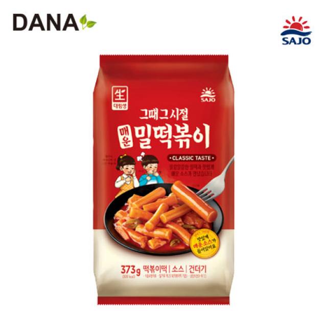 [DANA] 사조대림 대림선 그때그시절 매운 밀떡볶이 373g, 1팩, 373g