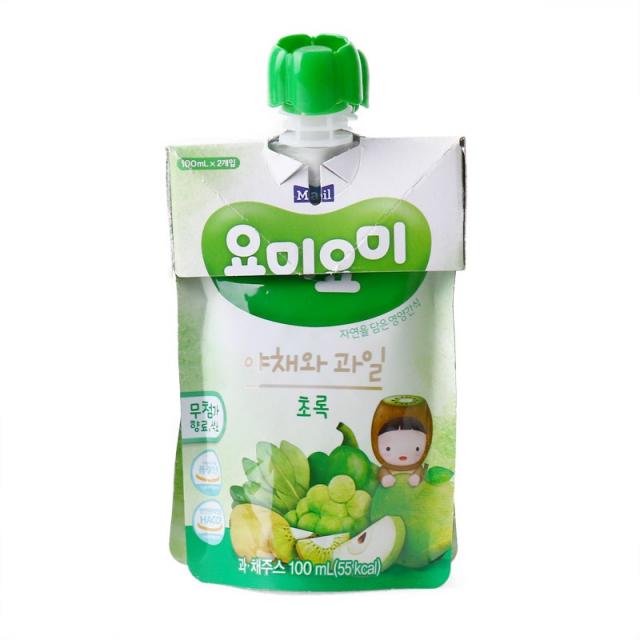 [메가마트] 맘마밀 요미요미 초록 야채와 과일 100ml*2, 선택