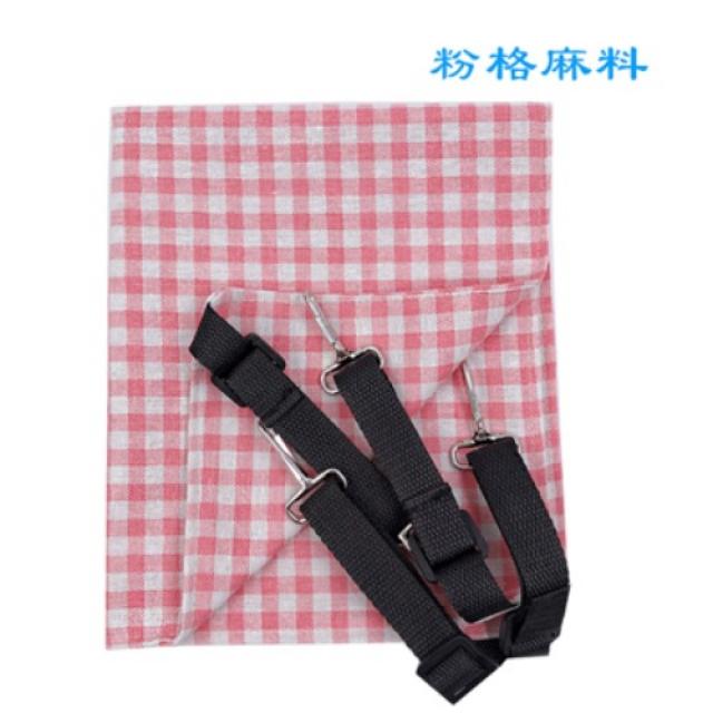 고양이 해먹 스윙 반려묘 매트 케이지 요람 둥지 발코니 창틀 일광욕 용품 언택트 여행, 팬 그리드 리넨 + M : 옷 길이 48 × 폭 37 cm