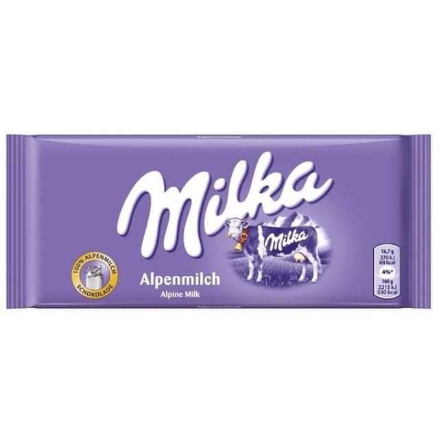 독일 밀카 초콜릿 알프스밀크 100g, 단일상품