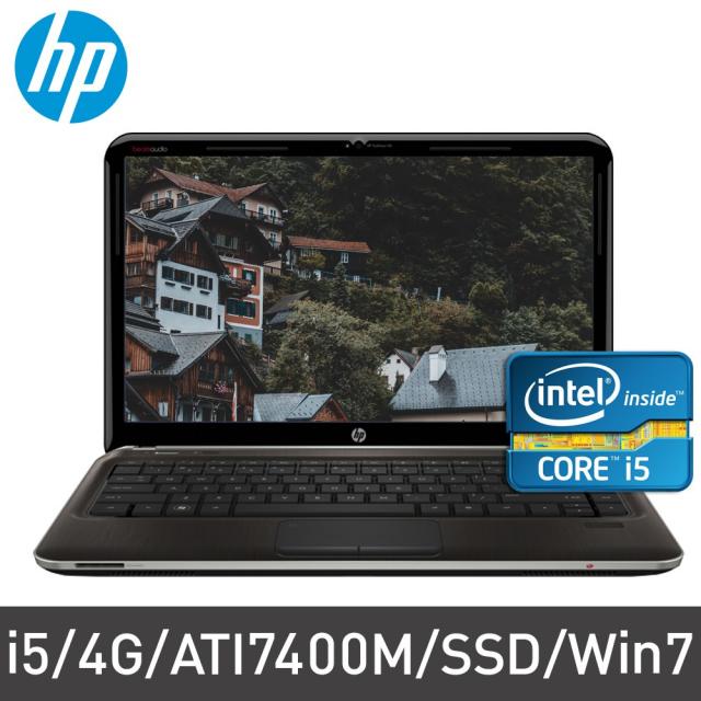 HP 파빌리온 DM4 코어i5 4G SSD ATI7400M Win7, 블랙, HP DM4 i5 4G SSD256G ATI WIn7