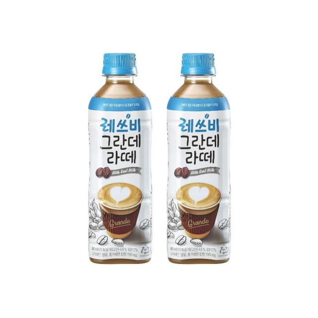 롯데칠성음료 레쓰비 그란데라떼 500mlx12페트 500ml 12개