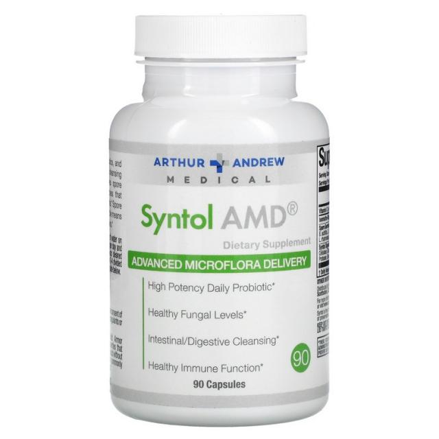 Arthur Andrew Medical Syntol AMD 향상된 미생물총 전달 500mg 캡슐 90정, 단일상품