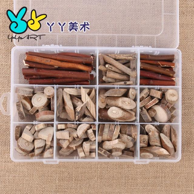 종합쇼핑mall 장식소품재료 나뭇가지 마른 천연 조각 정원 핸드메이드 독창적 DIY 짧은 원목 편 선물 룩, 플라스틱 케이스 B타입 마른 나뭇가지