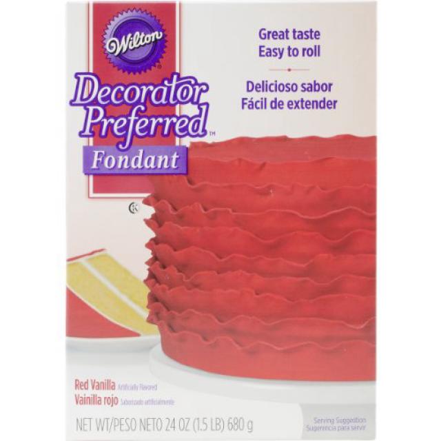 Wilton 710-2304 W7102-04 Decorator Preferred Fondant 24oz 24 ounce Red Wilton 데코레이터 선호 Red Fondant, 1