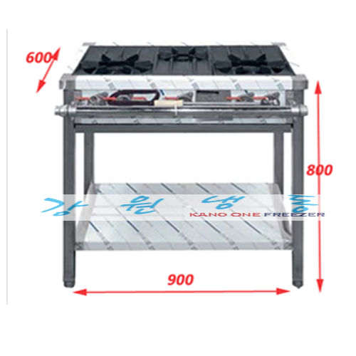 강원냉동 900렌지, LPG, 900 3구렌지