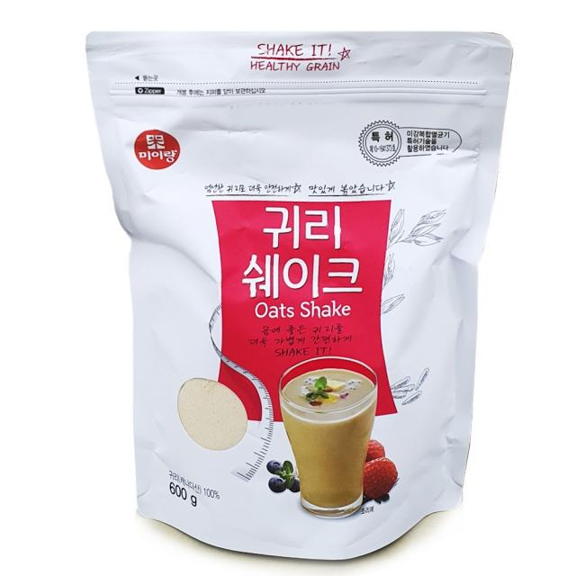 미이랑 귀리 쉐이크 600g 두보식품 대용량 식사대용 귀리가루 오트밀, 귀리쉐이크600g