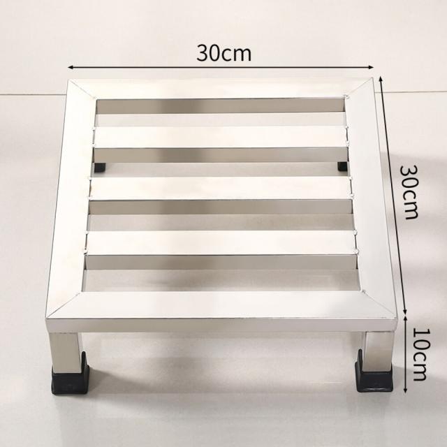 스 테 인 리 스 스틸 받침 대 다기 능 화분 대걸레 못 잡 물 탕 물통가 물고기 실린더 받침 높 은 섀시 장안 기 베이스 [두께 추가] 길 이 는 30 너비 30 높이 10cm