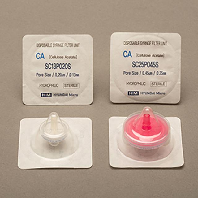 현대마이크로 시린지필터 CA 25mm 멸균 50ea 공경0.2um [멸균제품 반품불가]