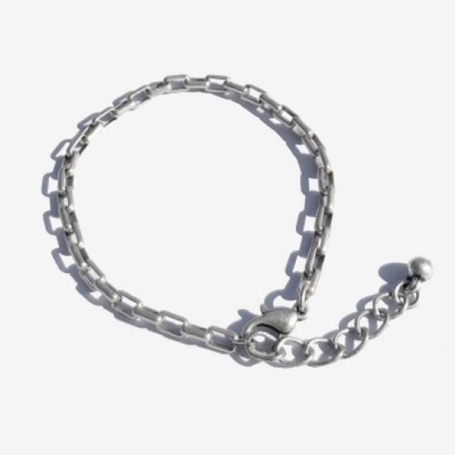 [텐바이텐] [Unisex]페이디드 스퀘어 체인팔찌 (은도금)