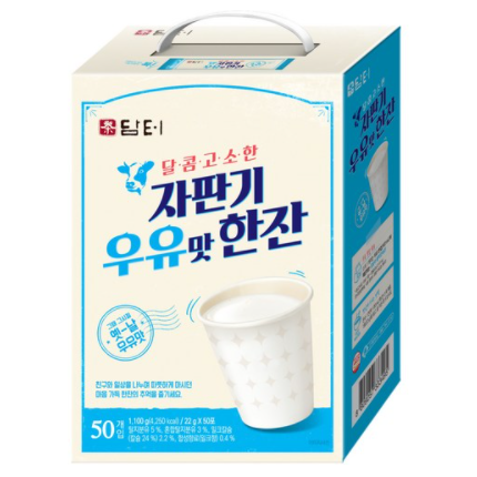 담터 자판기 우유맛 한잔 분말, 22g, 2개