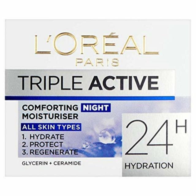 (영국직배) L'Oreal 로레알 트리플 엑티브 나이트크림 50ml 3팩 Paris Triple Active Night Cream