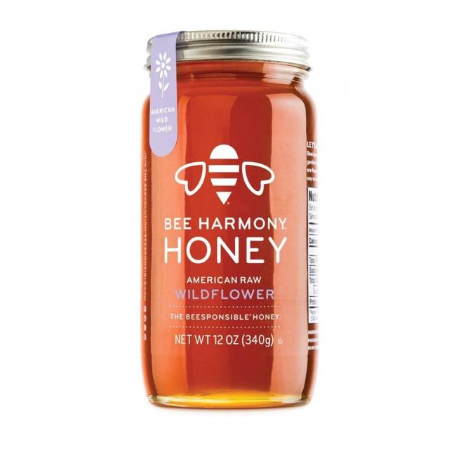 Bee Harmony American Raw Wildflower Honey 비하모니 아메리칸 로우 와일드플라워 허니 340g, 1set