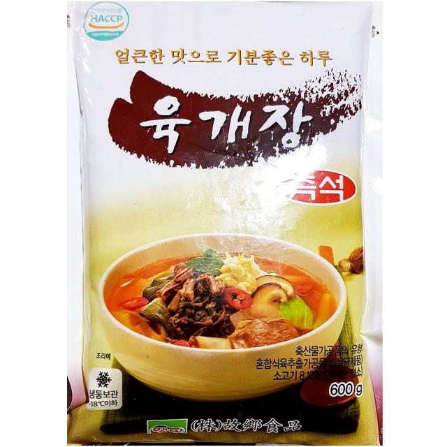 GX * 간편국 즉석탕 육개장 업소용 식자재 옛맛 고향 황해도 되비지탕 600g X2 +KTW, 은하계쿠팡 1