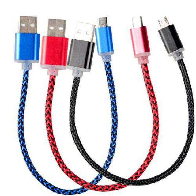 DCFun 미니 USB 케이블 Nylon Braided USB 2.0 A Male to 미니 B 동조& 충?, 상세내용참조