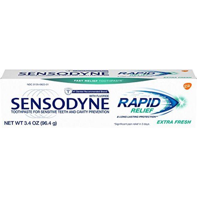 Sensodyne 급성 구강 민감성 치약 민감한 치아 용 여분의 신선함 3.4, 1