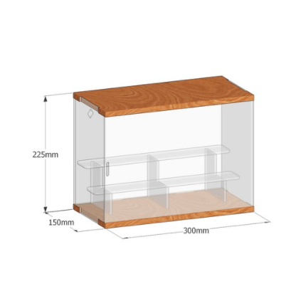 Neirny 레고진열장 아크릴 케이스 보관함 전시용 보관 우드 원목 미니 피규어 레고 전시장