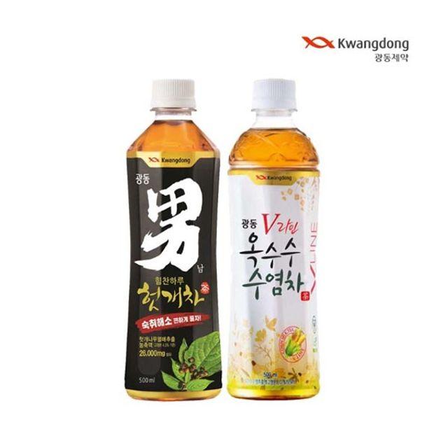 DAE 옥수수수염차 힘찬하루 헛개차남 500ml X 각10개, 쿠팡 1, 500ml