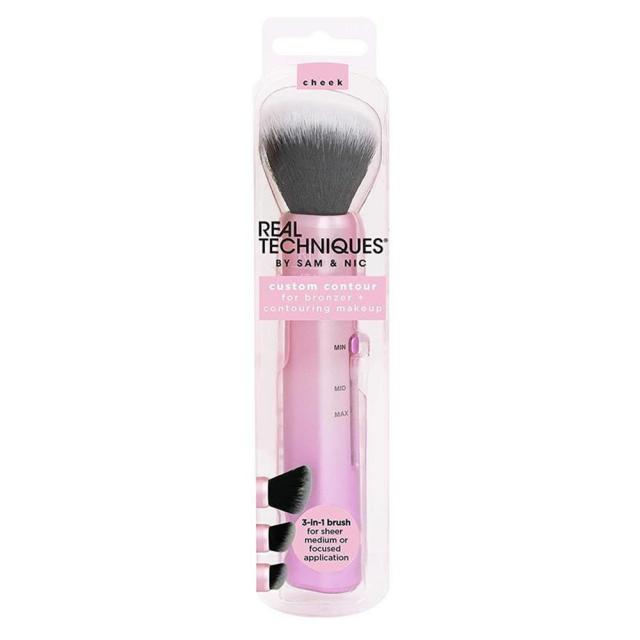 매개 변수 사용자 정의 슬라이드 메이크업 브러시 등고선 Real Techniques Custom Slide Makeup Brush Contour