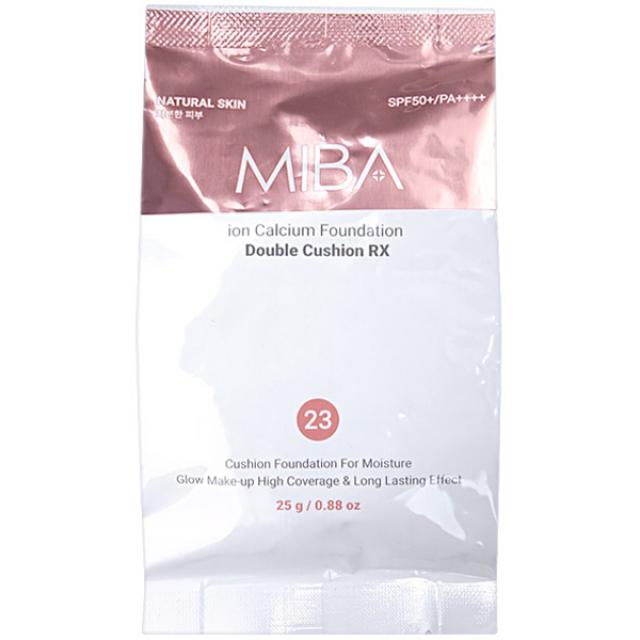 미바 이온칼슘 파운데이션 더블 쿠션 알엑스 25g [왕쿠션 시즌2] [리필용 교체품], 1개, 23호 (차분한 피부)