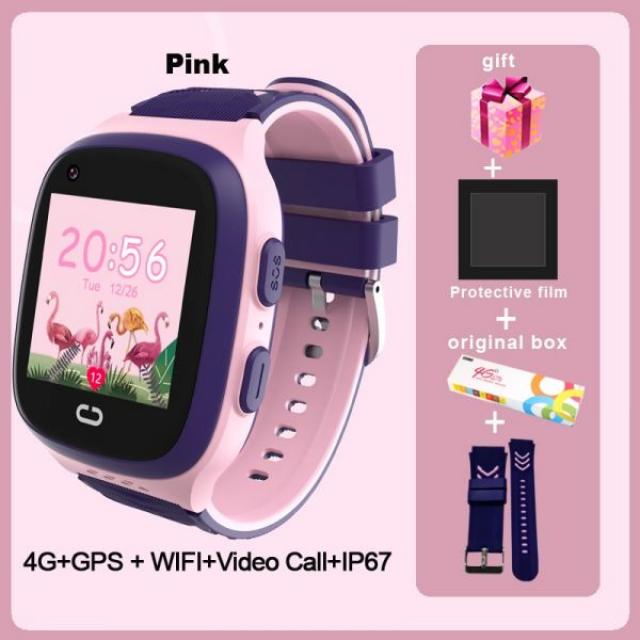 Lt31 4g 아이 스마트 워치 Wifi Gps 추적자 아기 전화 시계 Sos Hd 영상 외침 접촉 스크린 Ip67 방수 아이들의 Smartwatch Metagraph Black3_china | European Versio